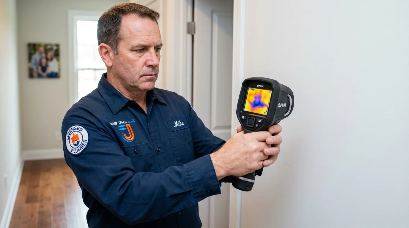 Thermal imaging leak detection by Johns Plumbing LLC in Midway